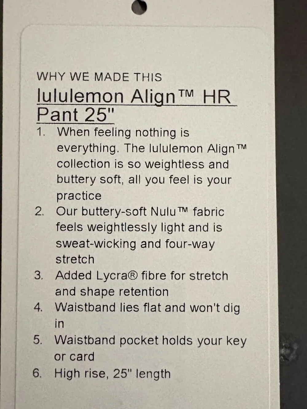 LuluLemon Black Align Leggings